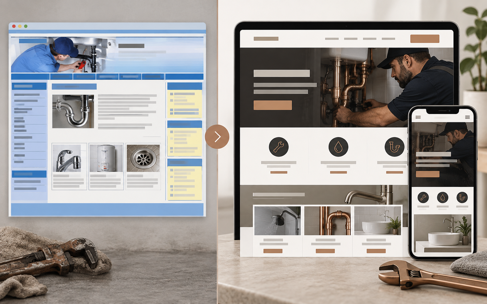 Edmonton plumbing website concept demonstration
